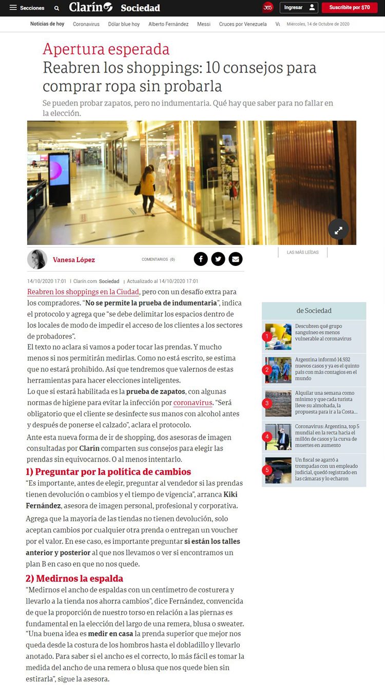 Clarín - Reabren los shoppings